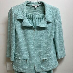 ST.JOHN  KNIT BLAZER/SKIRT SET